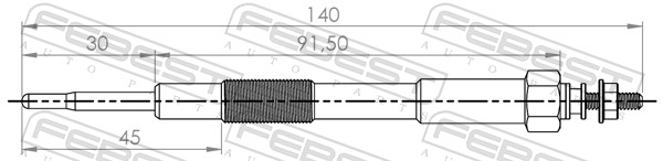 FEBEST 05642-003 - Свечи накала