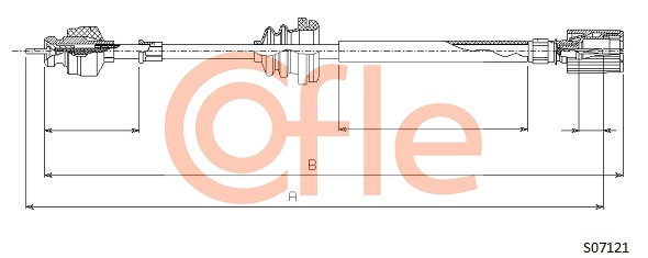 COFLE S07121 - Трос спидометра