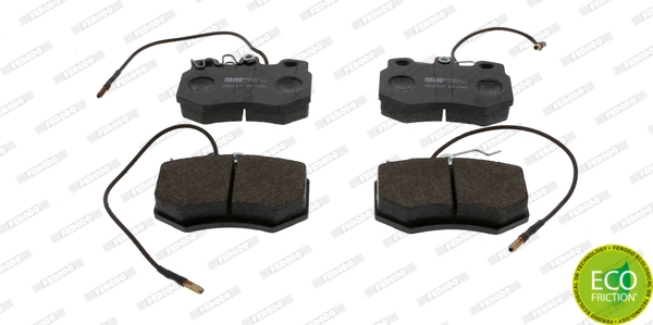 FERODO FDB434 - Комплект тормозных колодок, дисковый тормоз PREMIER ECO FRICTION