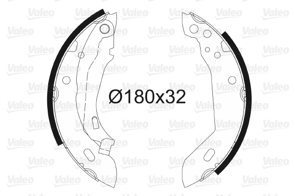 VALEO 562037 - Барабанные колодки
