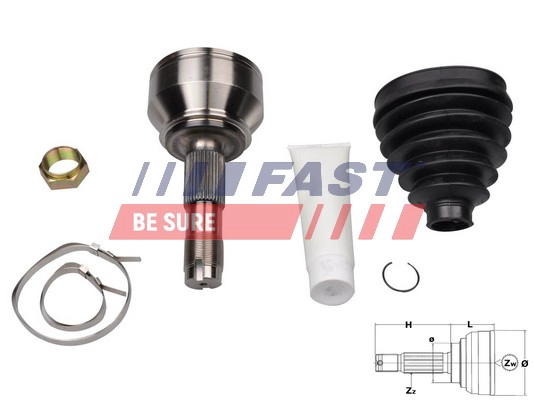 FAST FT25079K - ШРУС