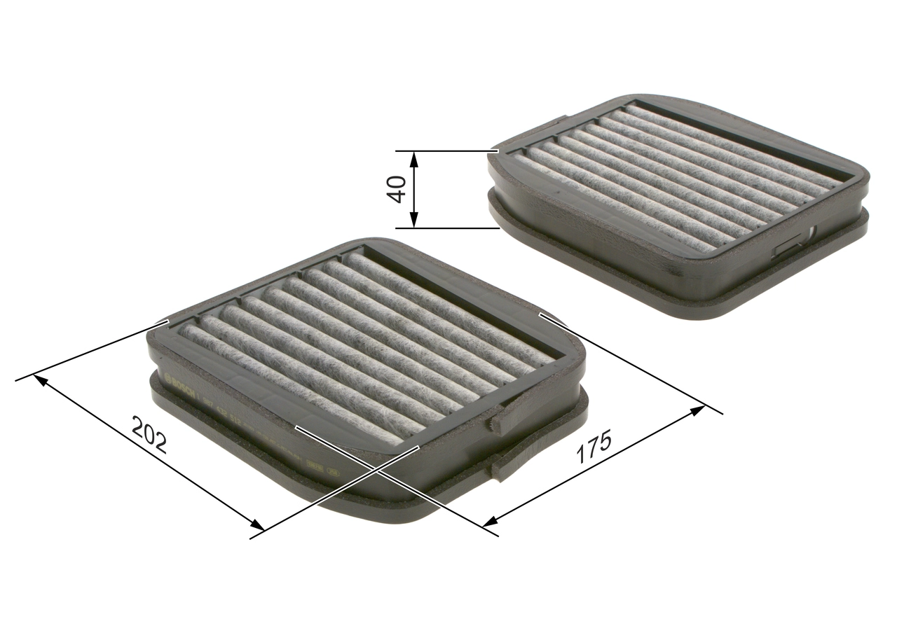 BOSCH 1 987 432 512 - Салонный фильтр