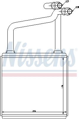 NISSENS 72031 - Радиатор печки