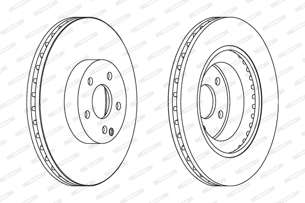 FERODO DDF1595C-1 - Тормозной диск PREMIER Coat+ disc