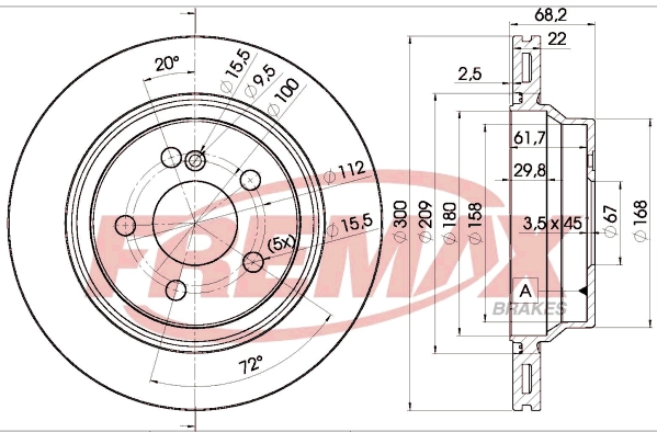 FREMAX BD-0910 - Тормозные диски
