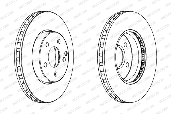 FERODO DDF1252C - Тормозной диск PREMIER