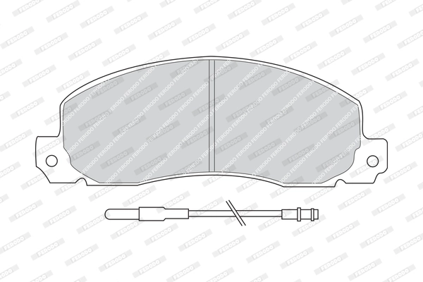 FERODO FVR414 - Комплект тормозных колодок, дисковый тормоз PREMIER ECO FRICTION
