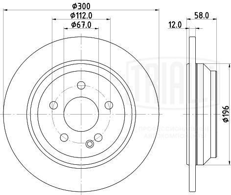 TRIALLI DF 155111 - Тормозные диски
