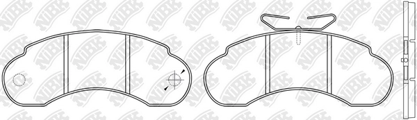 NIBK PN0271 - Тормозные колодки 