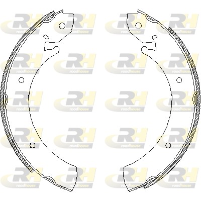 ROADHOUSE 4701.00 - Колодки барабанные