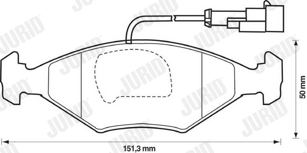 JURID 571917J - Тормозные колодки 