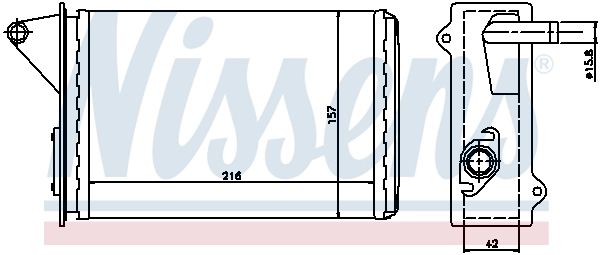 NISSENS 71429 - Радиатор печки