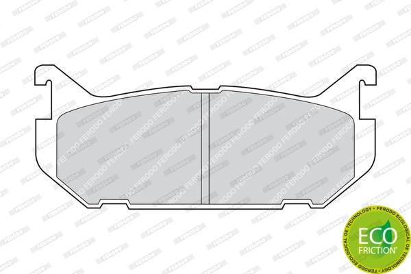 FERODO FDB869 - Комплект тормозных колодок, дисковый тормоз PREMIER ECO FRICTION