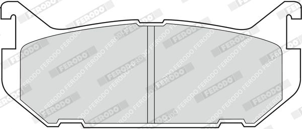 FERODO FDB869 - Комплект тормозных колодок, дисковый тормоз PREMIER ECO FRICTION