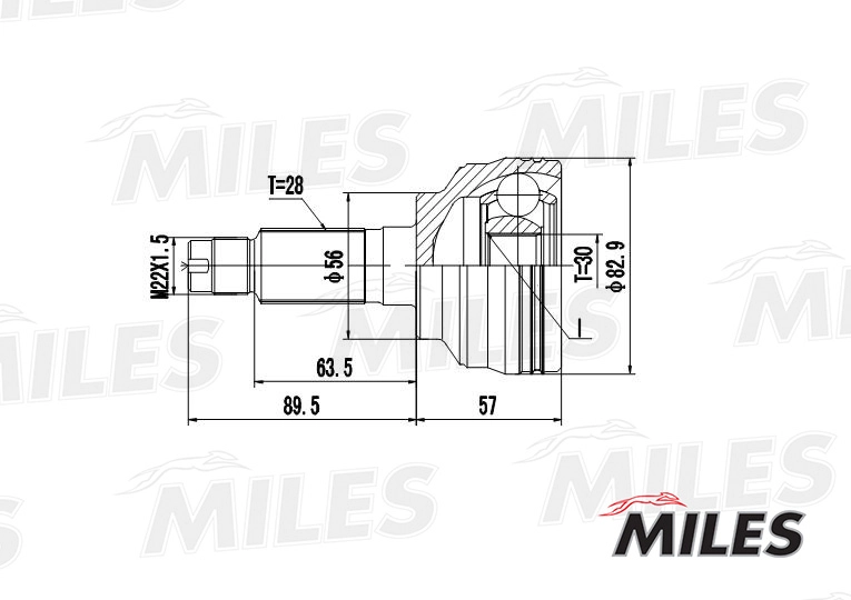 MILES GA20228 - ШРУС