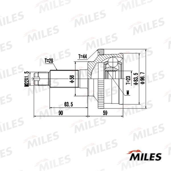 MILES GA20230 - ШРУС