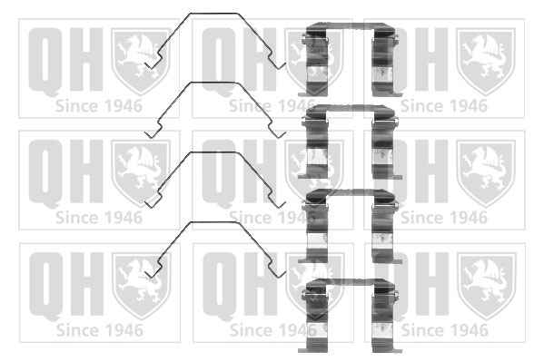 Ремкомплект тормозных колодок