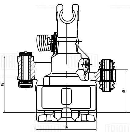 TRIALLI CF 012118 - Тормозной суппорт