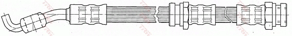 TRW PHD472 - Тормозные шланги