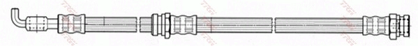 TRW PHD645 - Тормозные шланги
