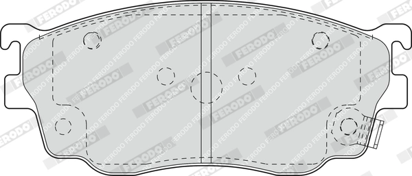 FERODO FDB1557 - Комплект тормозных колодок, дисковый тормоз PREMIER ECO FRICTION