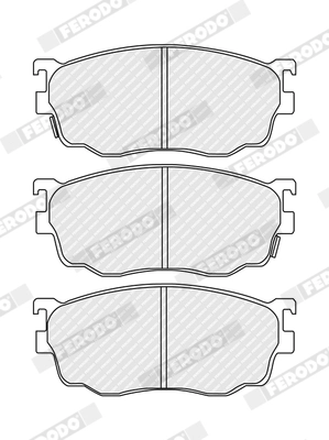 FERODO FDB1557 - Комплект тормозных колодок, дисковый тормоз PREMIER ECO FRICTION