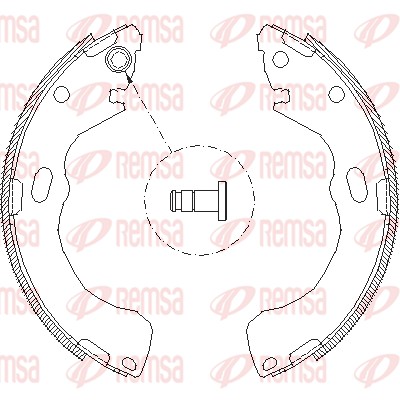 REMSA 4146.00 - Колодки барабанные