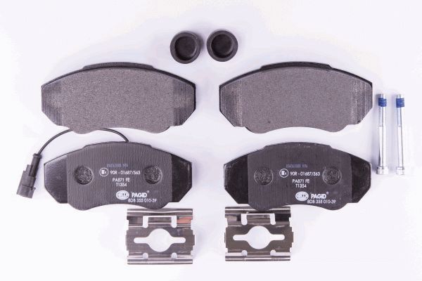 HELLA 8DB 355 010-391 - Тормозные колодки 