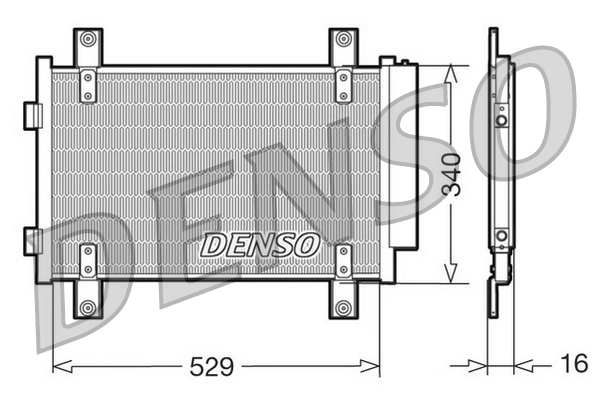 DENSO DCN09049 - Радиатор кондиционера