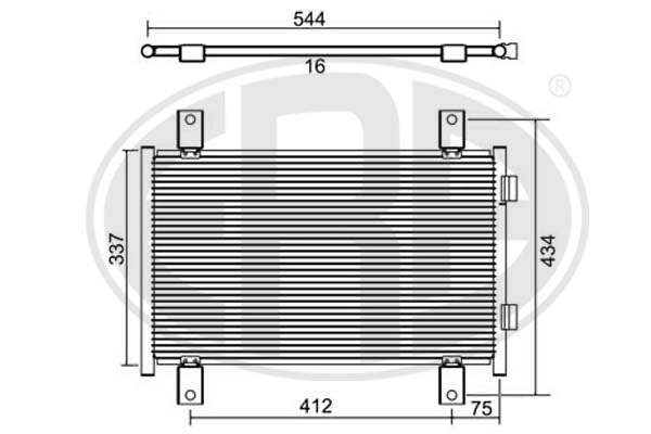 ERA 667084 - Радиатор кондиционера