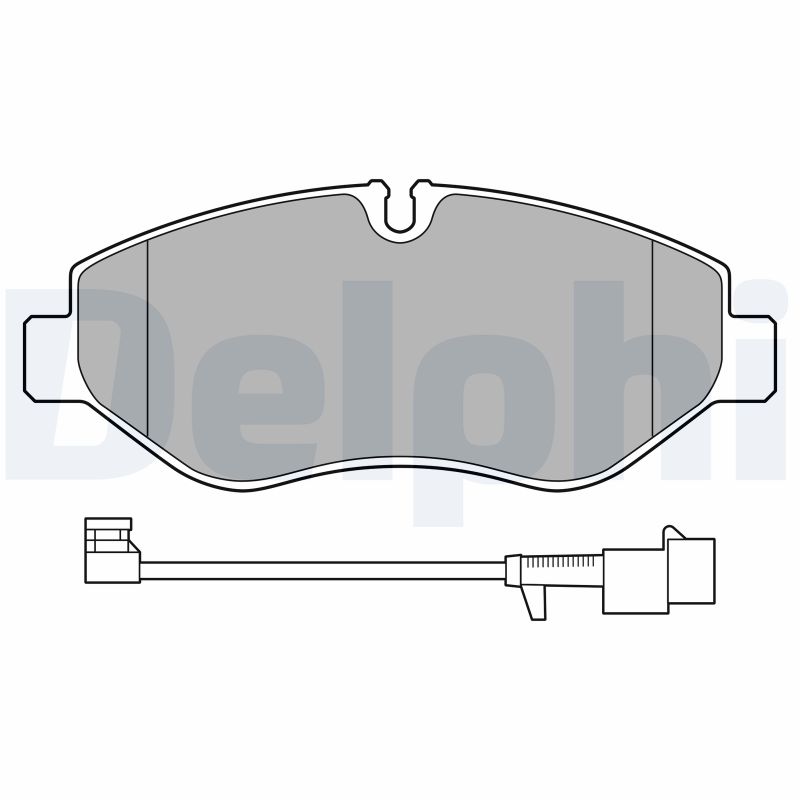 DELPHI LP3621 - Тормозные колодки 