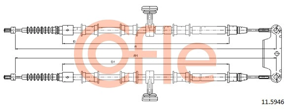 COFLE 11.5946 - Трос ручника