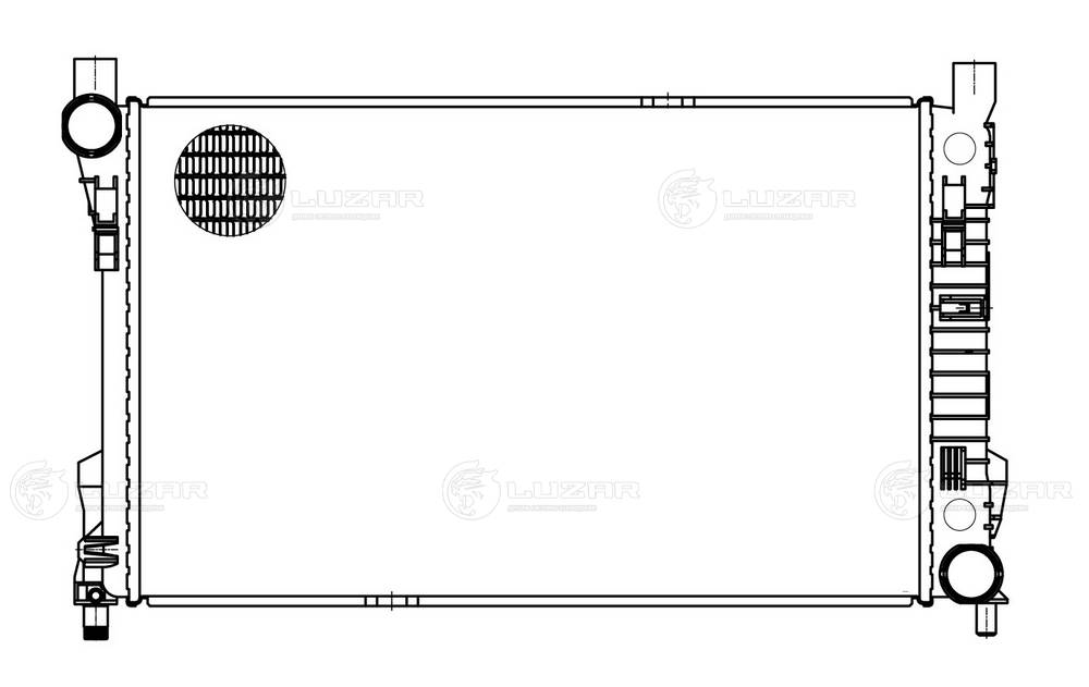 LUZAR LRc 1503 - Радиатор охлаждения