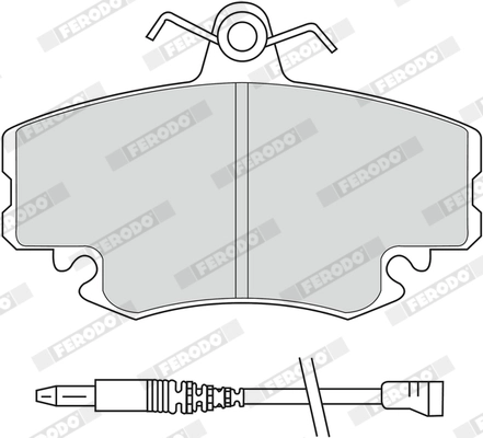 FERODO FDB845 - Комплект тормозных колодок, дисковый тормоз PREMIER ECO FRICTION