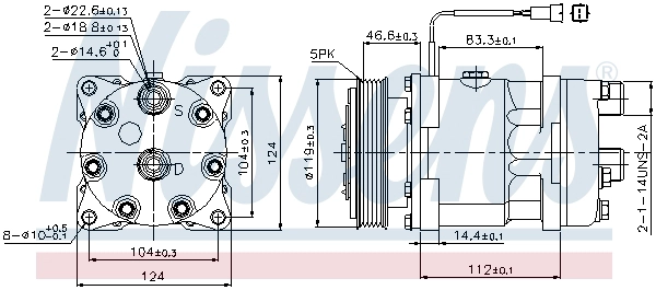 NISSENS 89171 - Компрессор кондиционера