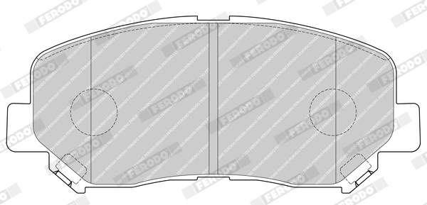 FERODO FDB4357 - Комплект тормозных колодок, дисковый тормоз PREMIER