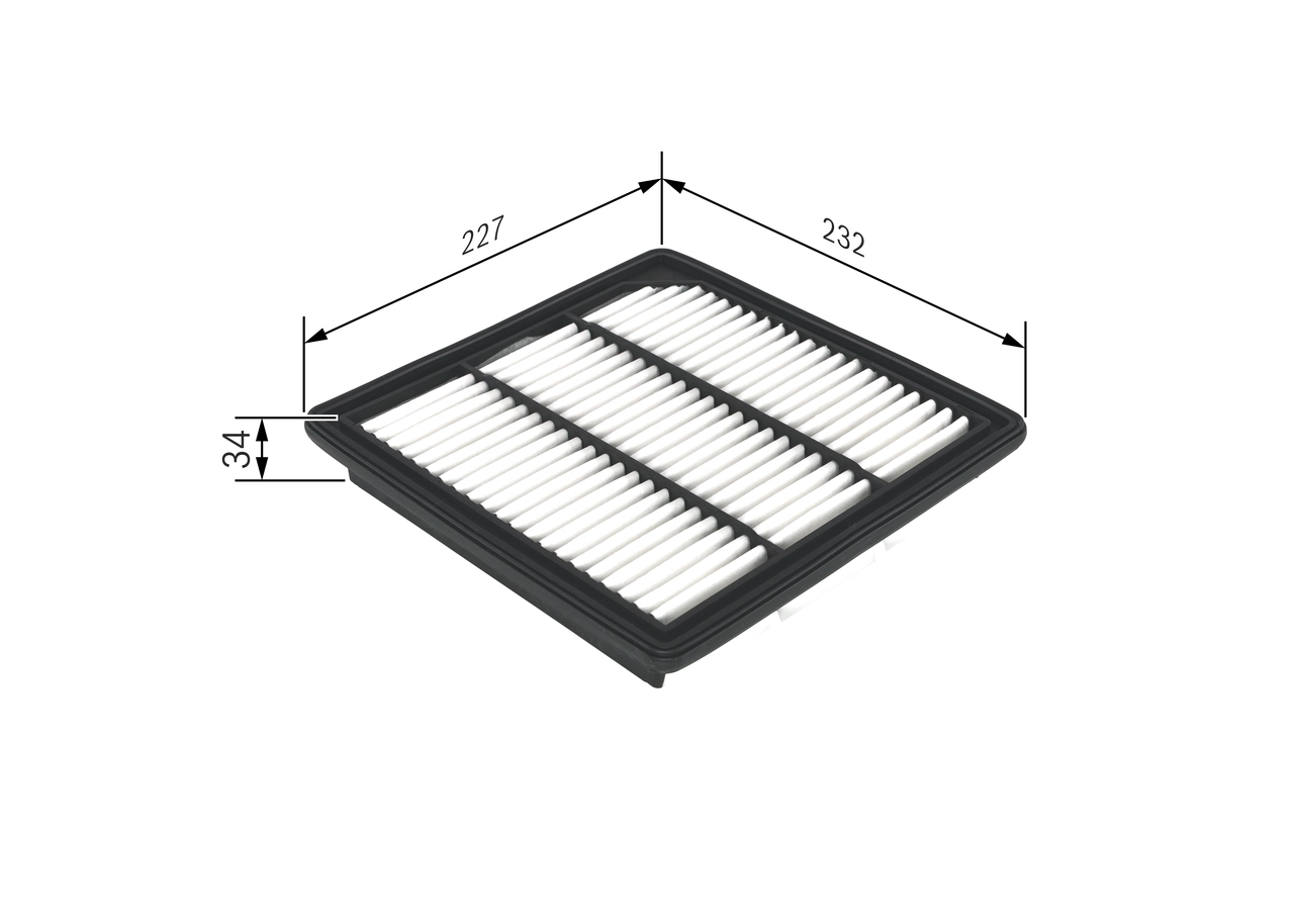BOSCH F 026 400 407 - Воздушный фильтр