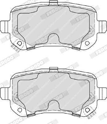 FERODO FDB4196 - Комплект тормозных колодок, дисковый тормоз PREMIER