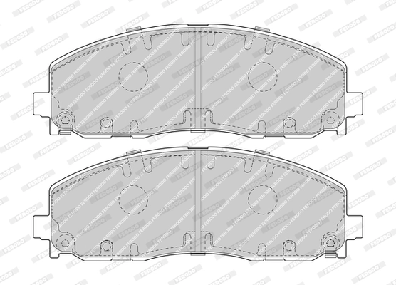 FERODO FDB4785 - Комплект тормозных колодок, дисковый тормоз PREMIER ECO FRICTION