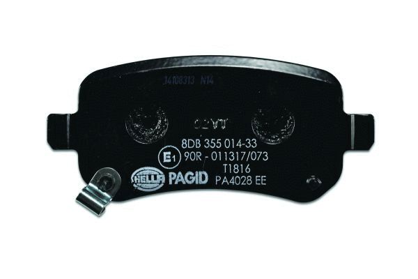 HELLA 8DB 355 014-331 - Тормозные колодки 