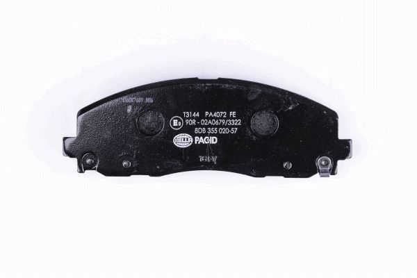 HELLA 8DB 355 020-571 - Тормозные колодки 