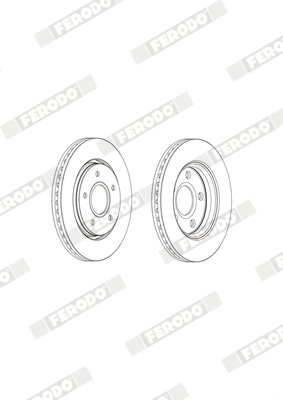 FERODO DDF1807C - Тормозной диск PREMIER