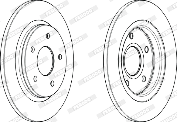 FERODO DDF1808C - Тормозной диск PREMIER