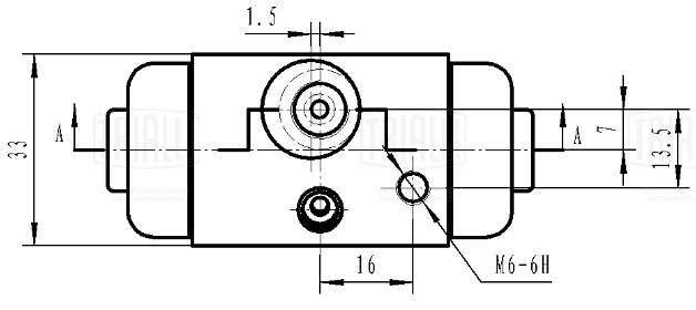 TRIALLI CF 2008 - Рабочий тормозной цилиндр