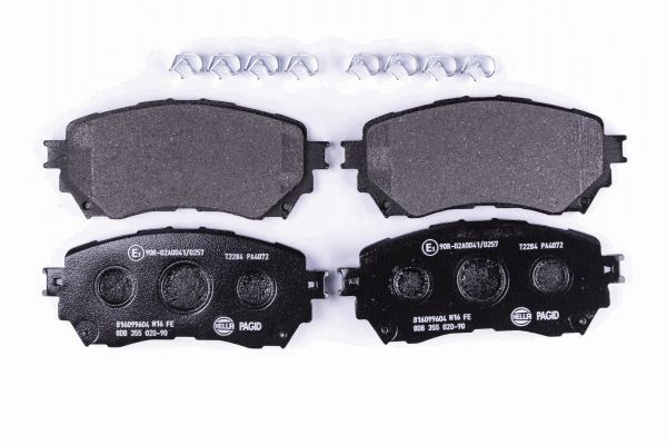 HELLA 8DB 355 020-901 - Тормозные колодки 