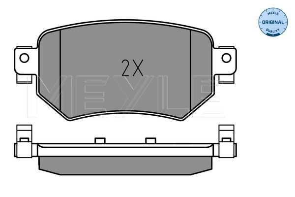 MEYLE 025 223 4915 - Комплект тормозных колодок, дисковый тормоз MEYLE-ORIGINAL: True to OE.