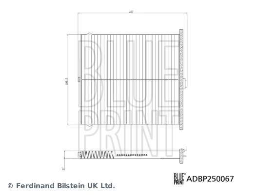 BLUE PRINT ADBP250067 - Салонный фильтр