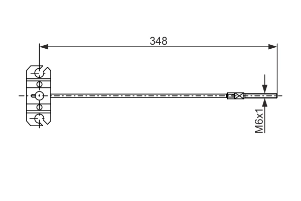 BOSCH 1 987 482 856 - Трос ручника