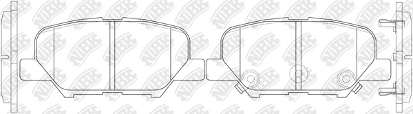 NIBK PN25003S - Тормозные колодки
