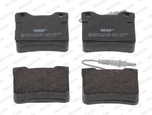 FERODO FVR1044 - Комплект тормозных колодок, дисковый тормоз PREMIER ECO FRICTION